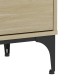 Шкаф за телевизор Kistiandi 140x40x50 см вид дъб, светъл []