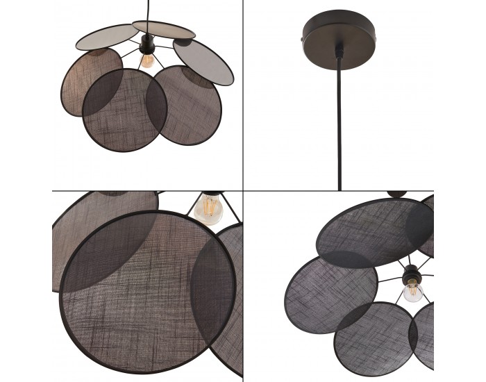 Blackwood висящ лек метал/текстил черен []