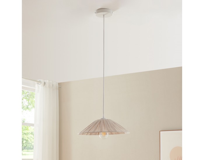 Висяща лампа за мост бяло/бежово []