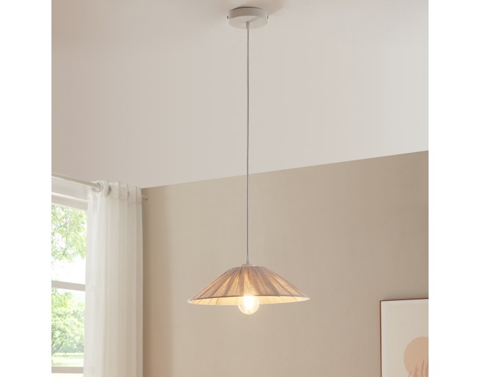Висяща лампа за мост бяло/бежово []
