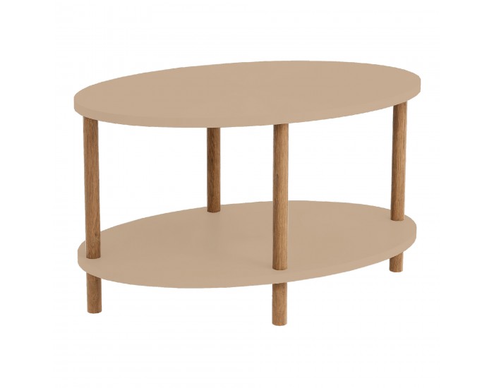 Маса за кафе Højreby 70x44x43 cm Cappuccino []