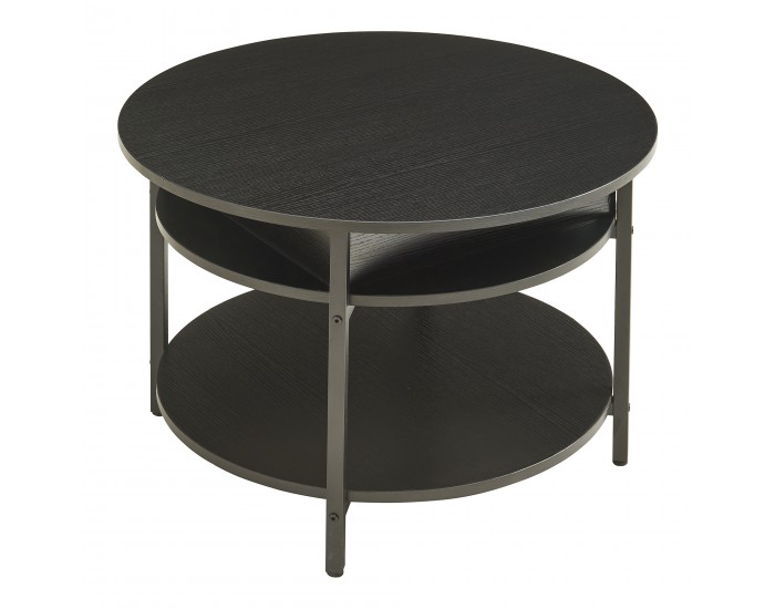 Маса за кафе Kandas с повдигащ плот 70x49 см Черна []