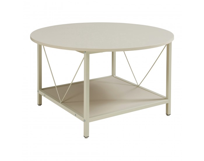 Холна маса Filem Ø80x46 см пясъчен цвят []