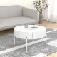 Холна маса Rill с чекмедже 36xØ60 см Бяла []