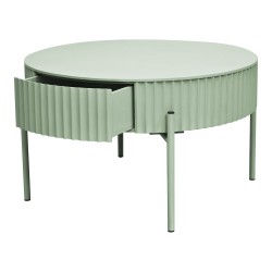 Маса за кафе Rill с чекмедже 36xØ60 см ментово зелено [] - Холни маси