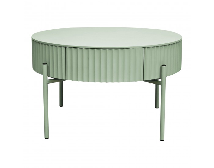 Маса за кафе Rill с чекмедже 36xØ60 см ментово зелено []