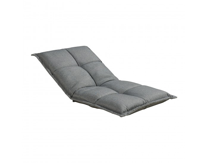 Подови столове Deinze в комплект от 2 регулируеми тъмно сиви []