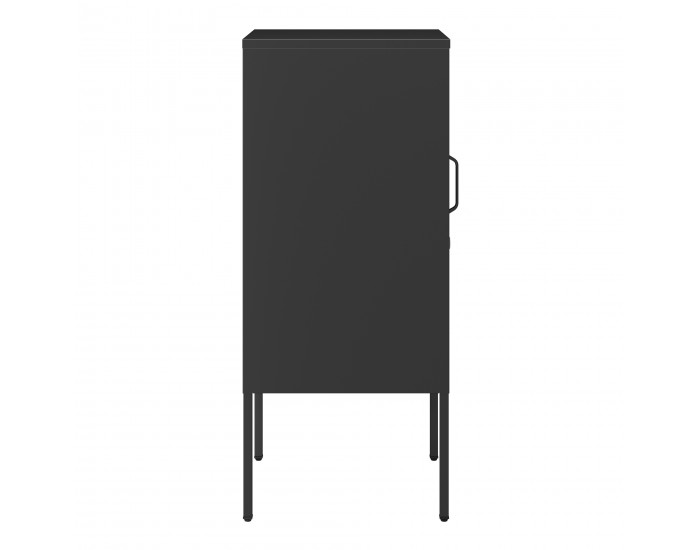 Нощно шкафче Hausjärvi 82x35x35 cm дръжка за врата лява стомана черна []