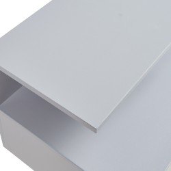 Висящо нощно шкафче с чекмедже Amberg, светло сиво [] - Нощни шкафчета