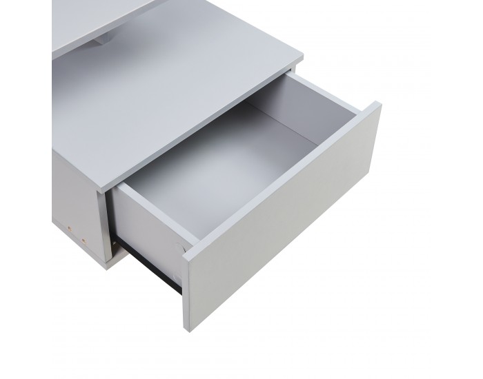 Висящо нощно шкафче с чекмедже Amberg, светло сиво []