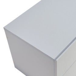 Висящо нощно шкафче Ampfing с 2 чекмеджета светло сиво [] - Нощни шкафчета