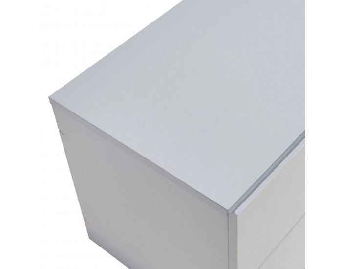 Висящо нощно шкафче Ampfing с 2 чекмеджета светло сиво []