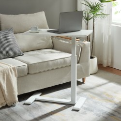 Маса за лаптоп с регулируема височина Klirg 66-92x68x36 cm Бяла [] - Бюра