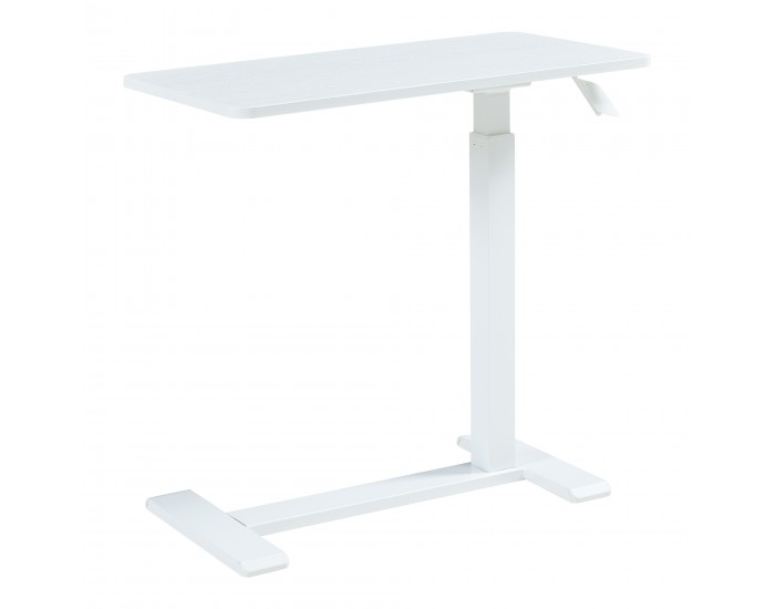 Маса за лаптоп с регулируема височина Klirg 66-92x68x36 cm Бяла []