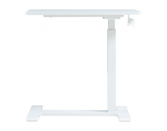 Маса за лаптоп с регулируема височина Klirg 66-92x68x36 cm Бяла []