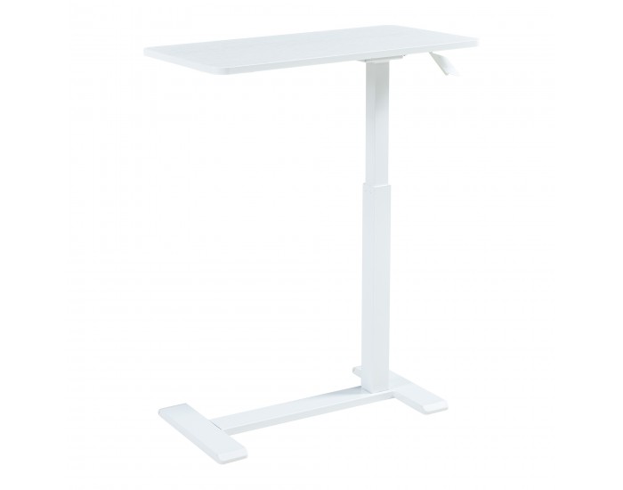 Маса за лаптоп с регулируема височина Klirg 66-92x68x36 cm Бяла []
