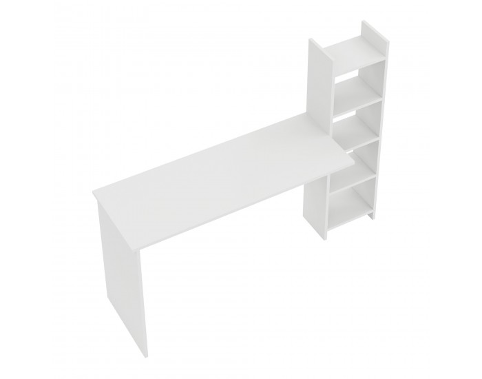 Бюро с рафт Chagtuniejle 150x45x120 см Бяло []