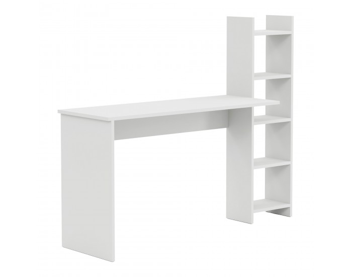 Бюро с рафт Chagtuniejle 150x45x120 см Бяло []