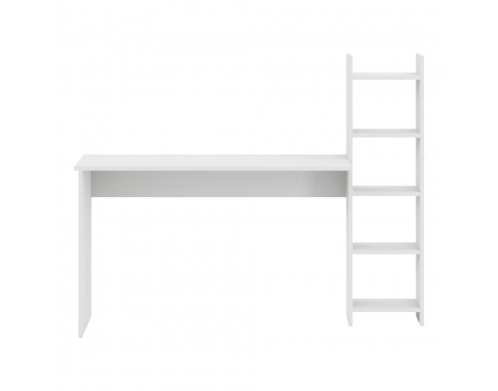 Бюро с рафт Chagtuniejle 150x45x120 см Бяло []