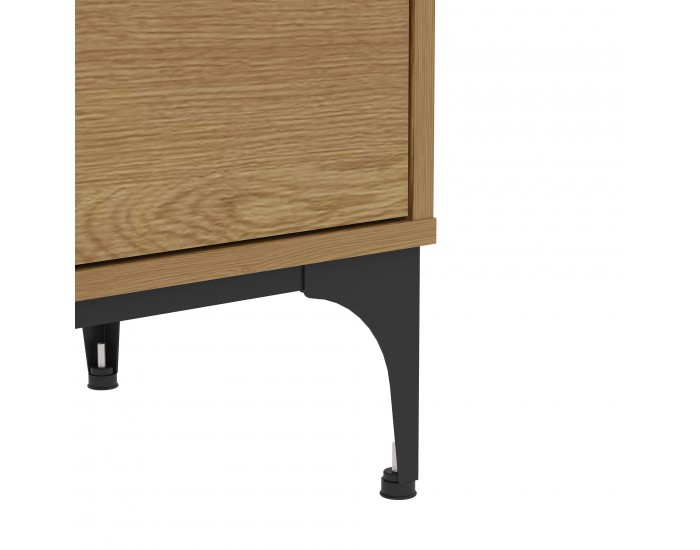 Етажерка Kistiandi 137x60x35 см вид дъб, тъмен []