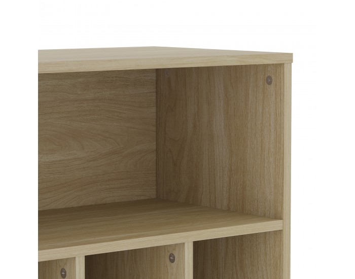 Етажерка Kistiandi 137x60x35 см вид дъб, светла []