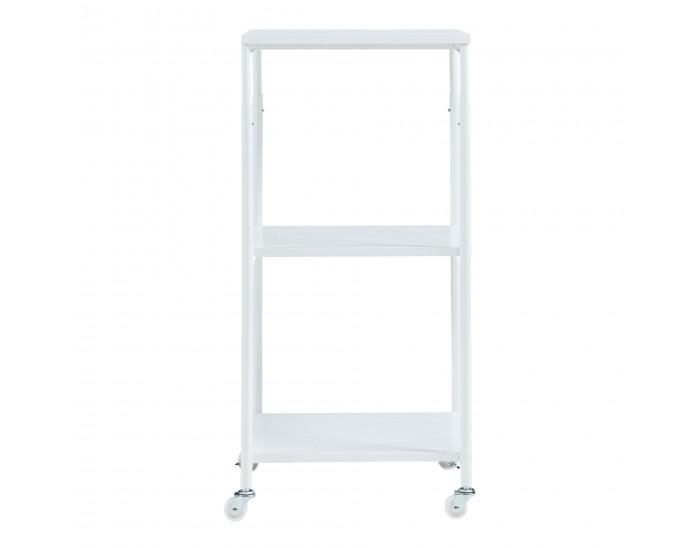 Сгъваема масичка за принтер Janertu 82x39x35 cm Бяла []