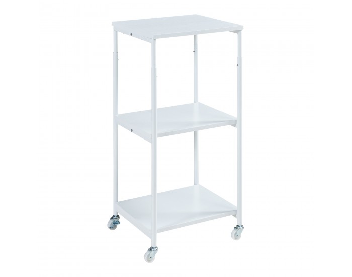 Сгъваема масичка за принтер Janertu 82x39x35 cm Бяла []