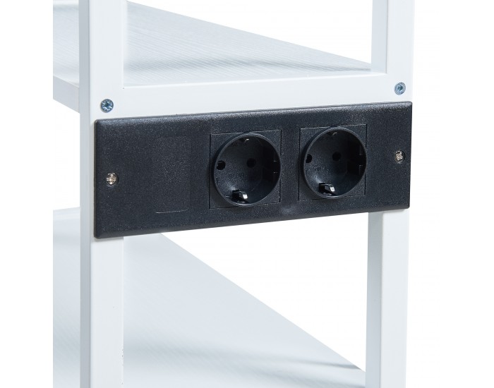 Сгъваема маса за принтер Svanaldsvipp 100x55x38 cm cm Бяла []