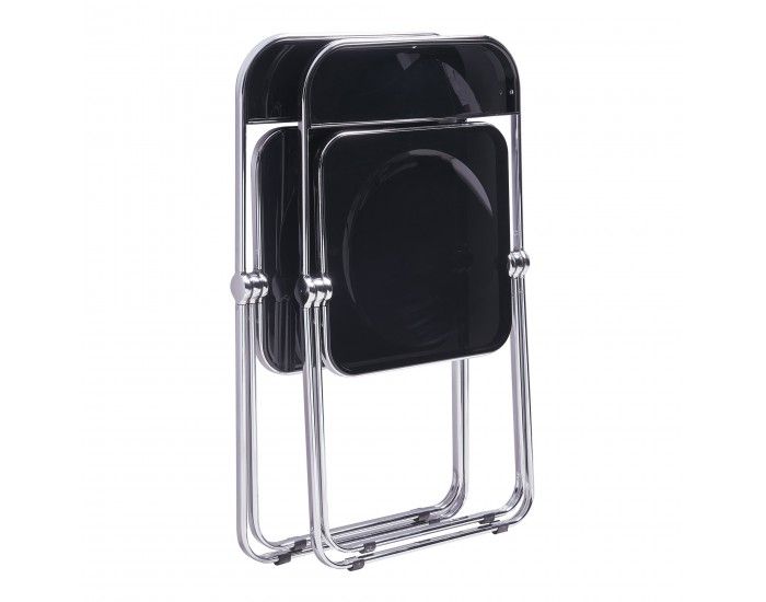 Комплект сгъваеми столове Pornainen от 2 черни []