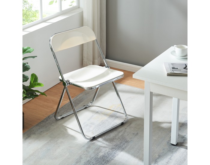 Сгъваем стол Pornainen комплект 2 бели []