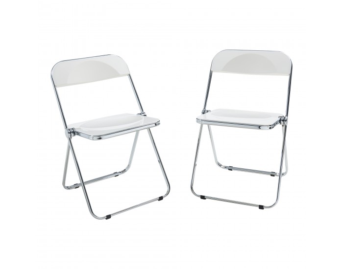 Сгъваем стол Pornainen комплект 2 бели []