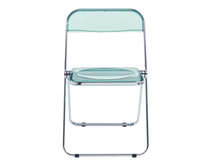 Сгъваем стол Pornainen, комплект 2 бр., ментовозелен, прозрачен []