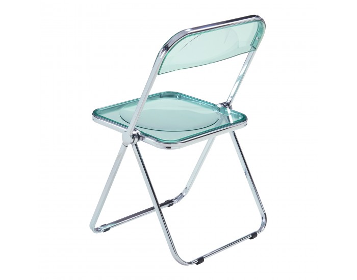 Сгъваем стол Pornainen, комплект 4 бр., ментовозелен, прозрачен []