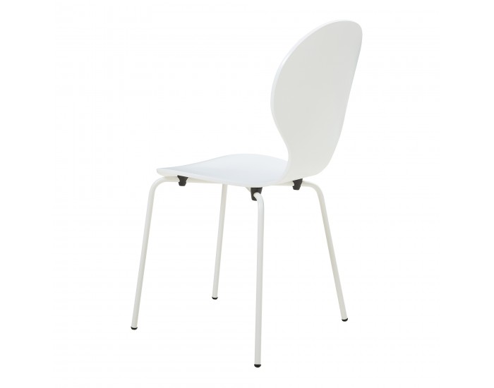 Комплект трапезарни столове Etne 4 бели []