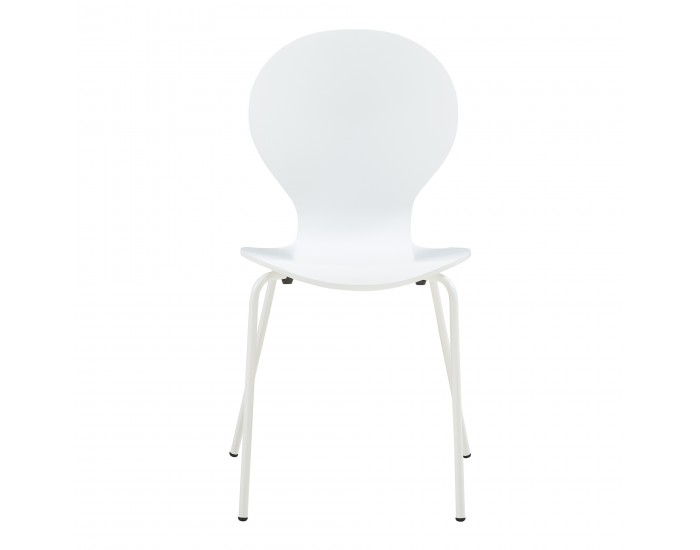 Комплект трапезарни столове Etne 4 бели []