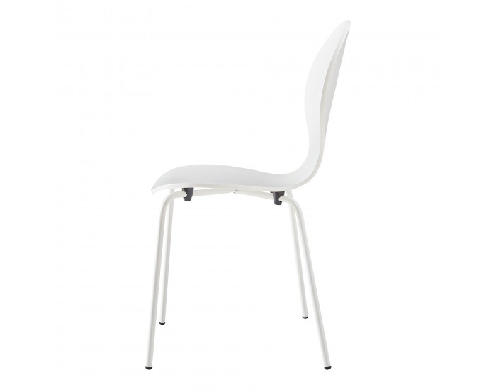 Комплект трапезарни столове Etne 4 бели []