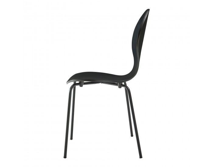 Комплект трапезарни столове Etne 4 черни []