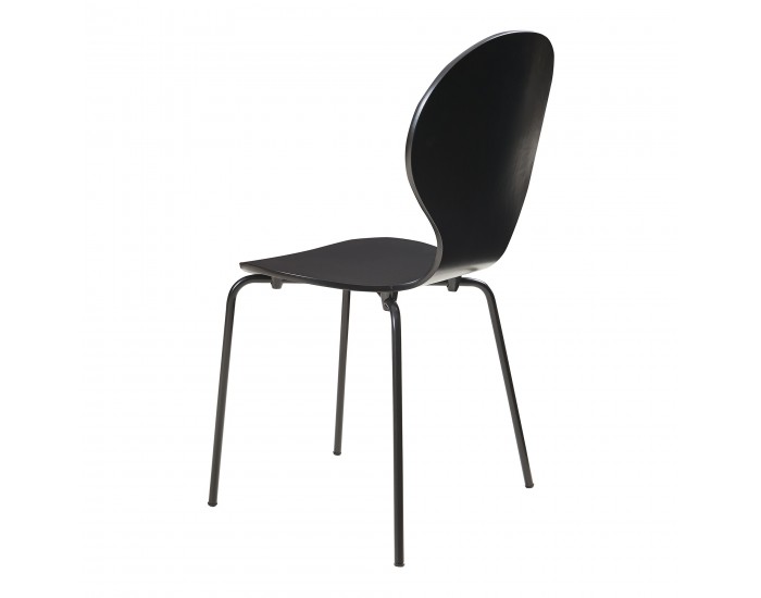 Комплект трапезарни столове Etne 4 черни []