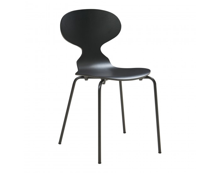 Комплект трапезарни столове Kil от 4 черни []