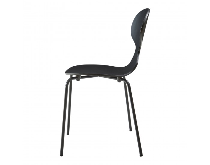 Комплект трапезарни столове Kil от 4 черни []