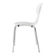 Комплект трапезарни столове Kil 4 бели/хром []