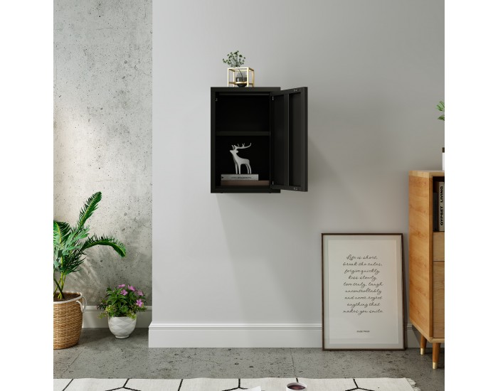 Стенен шкаф Burlöv 50x33x35 см стомана черен []