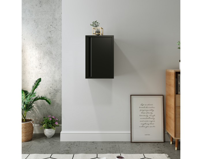 Стенен шкаф Burlöv 50x33x35 см стомана черен []