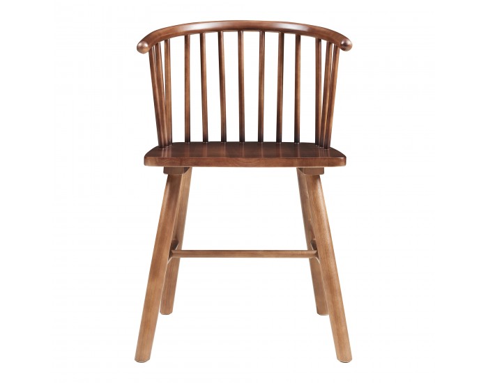 Трапезен стол Stami, комплект 2 бр., дърво, вид орех []