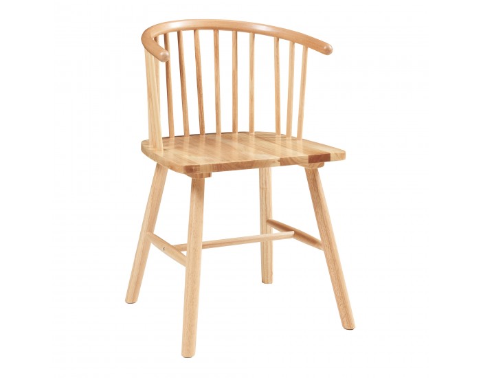 Трапезен стол Stami, 2 бр., естествено дърво []