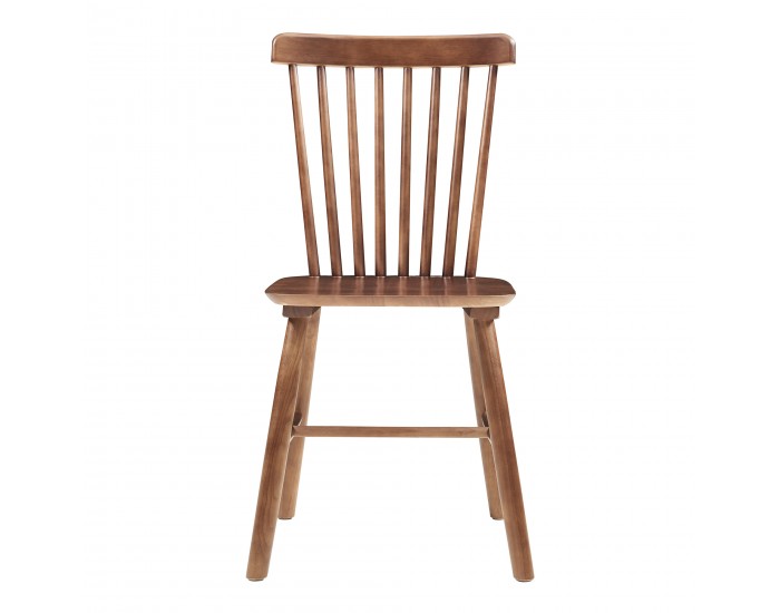 Комплект трапезарни столове Karmoy от 2 бр., дърво, вид на орех []