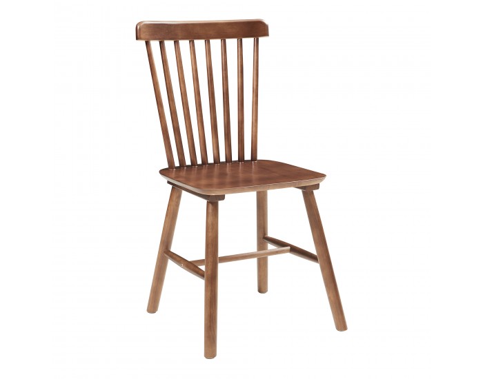 Комплект трапезарни столове Karmoy от 2 бр., дърво, вид на орех []