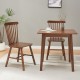 Комплект трапезарни столове Karmoy от 2 бр., дърво, вид на орех []