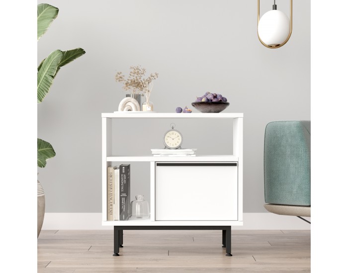 Помощна маса Vesanto 60x60x26 см Бяла []