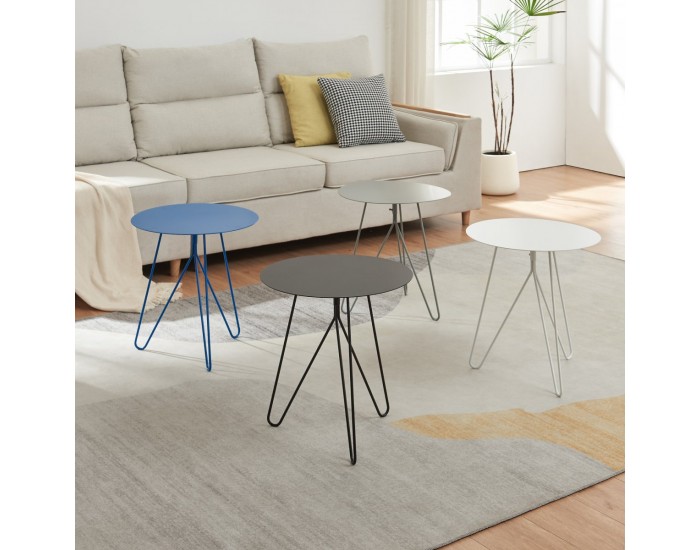 Помощна маса Nopimi 45xØ43 см синьо, мат []